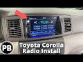 Installation radio toyota corolla 2003  2008