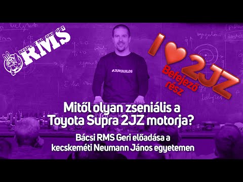 Mitől olyan zseniális a Toyota Supra 2JZ motorja? - Befejező rész a Neumann János egyetemről