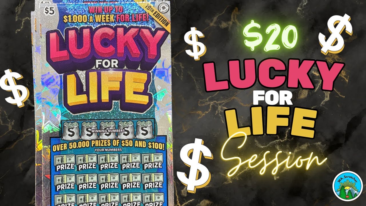 $5 LUCKY FOR LIFE x4 | WA Lottery Scratch-Off Tickets #WINNER