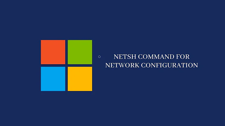 netsh command for network management