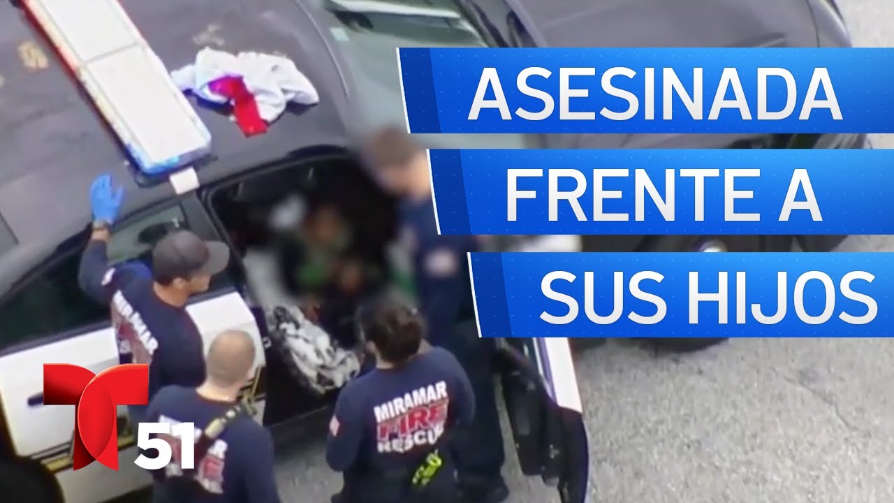 Hombre mata a mujer frente a sus dos hijos en Florida - YouTube