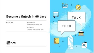 Become a fintech in 60 days