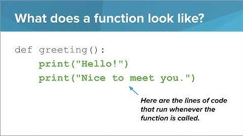 Intro Python- Functions