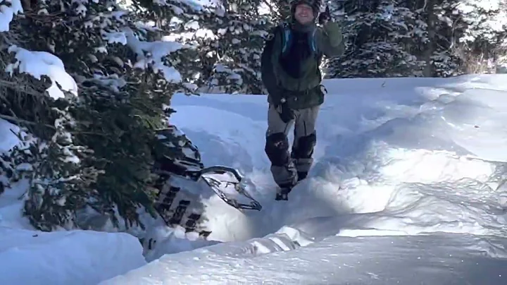 Day 22: Pin & Wiggle x9 - Snowmobiling and Tree Bashing with 9 guys