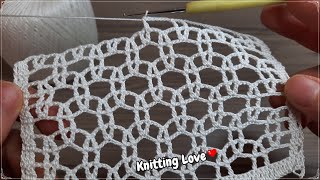 Stunning and Eye-Catching Crochet Pattern - Super Easy and Beautiful Net Knitting Online Tutorial