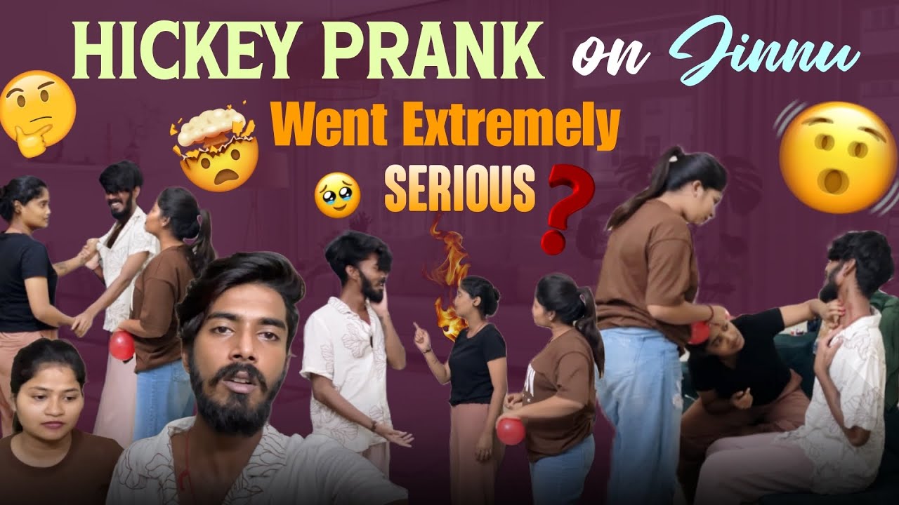 Hickey prank on jinnu Went extremely serious||jinnuthosonu|| @Shree_Prabha_Official 
