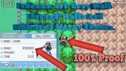 Pokemon Ash Gray Version Cheats Code. Walk Through Walls And Unlimited Money. 100% Proof.
