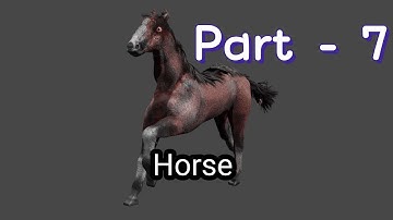 Part -7 of 3-D Horse Modelling in Blender #3d #blender #tutorial #blenderart #3dmodeling #blenderart
