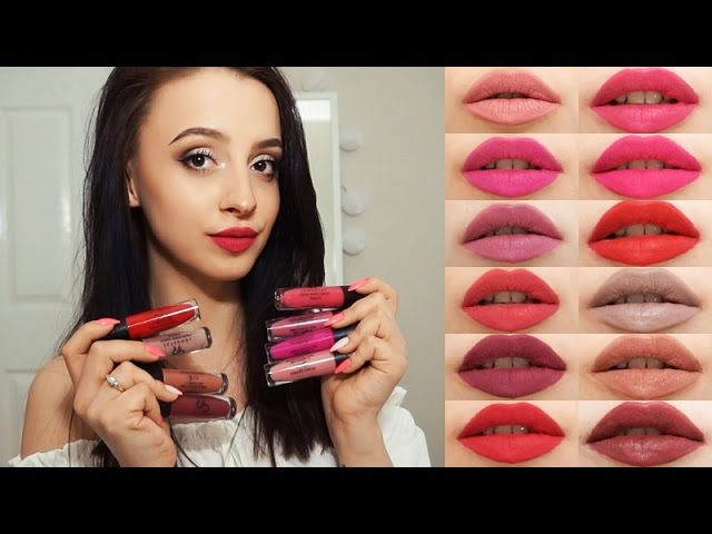 Goldenrose Longstay Liquid Matte Lipsticks review/swatches - YouTube