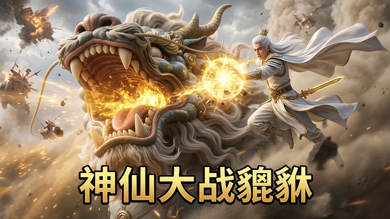 震撼仙界大战｜神仙发化凡间黑发觉醒 vs 巨大貔貅 Monster