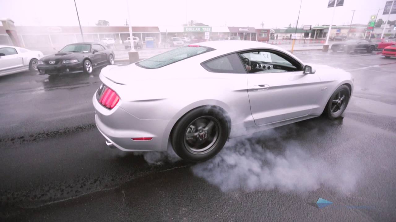 2016 Mustang GT with Edelbrock Supercharger Burnout YouTube