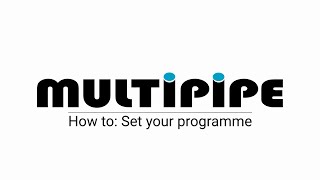 How to - Set your programme by Multipipe Ltd 812 views 3 years ago 1 minute, 44 seconds