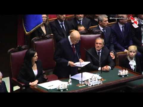 Il giuramento di Napolitano: il discorso integrale (22/04/2013)