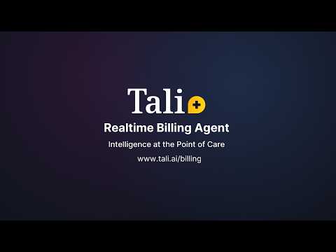 Introducing Tali AI Realtime Billing Agent