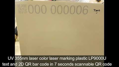 color laser marking plastic www.wlsc.com UV laser color marking plastic  laser system intergrator