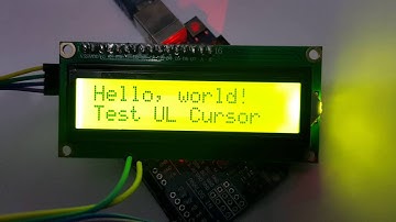 Test 1602 i2C LCD for Arduino