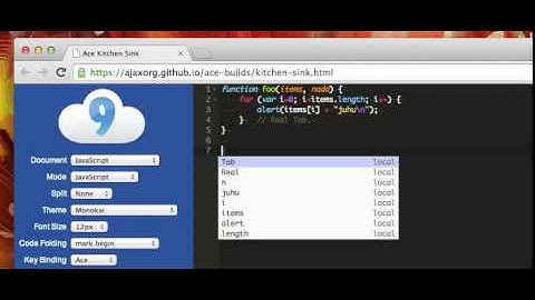 Broken code completion in Ace editor