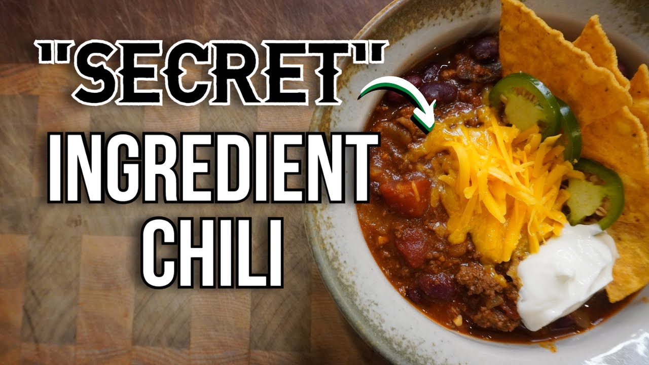 HOMEMADE CHILI RECIPE "Secret" Ingredient Chili Cooking at Home Ep