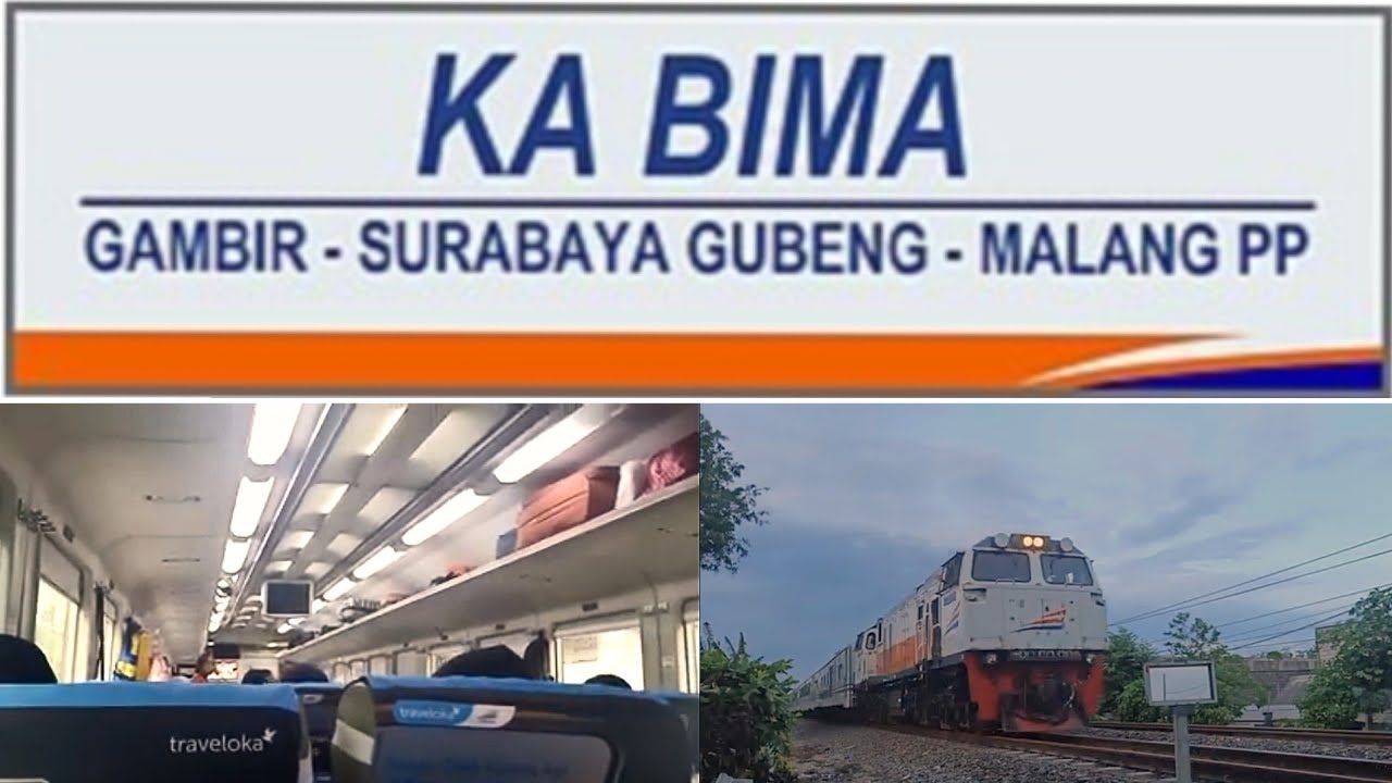 Trip by Bima train from Malang to Surabaya | Penumpangnya banyak yang turun di Surabaya