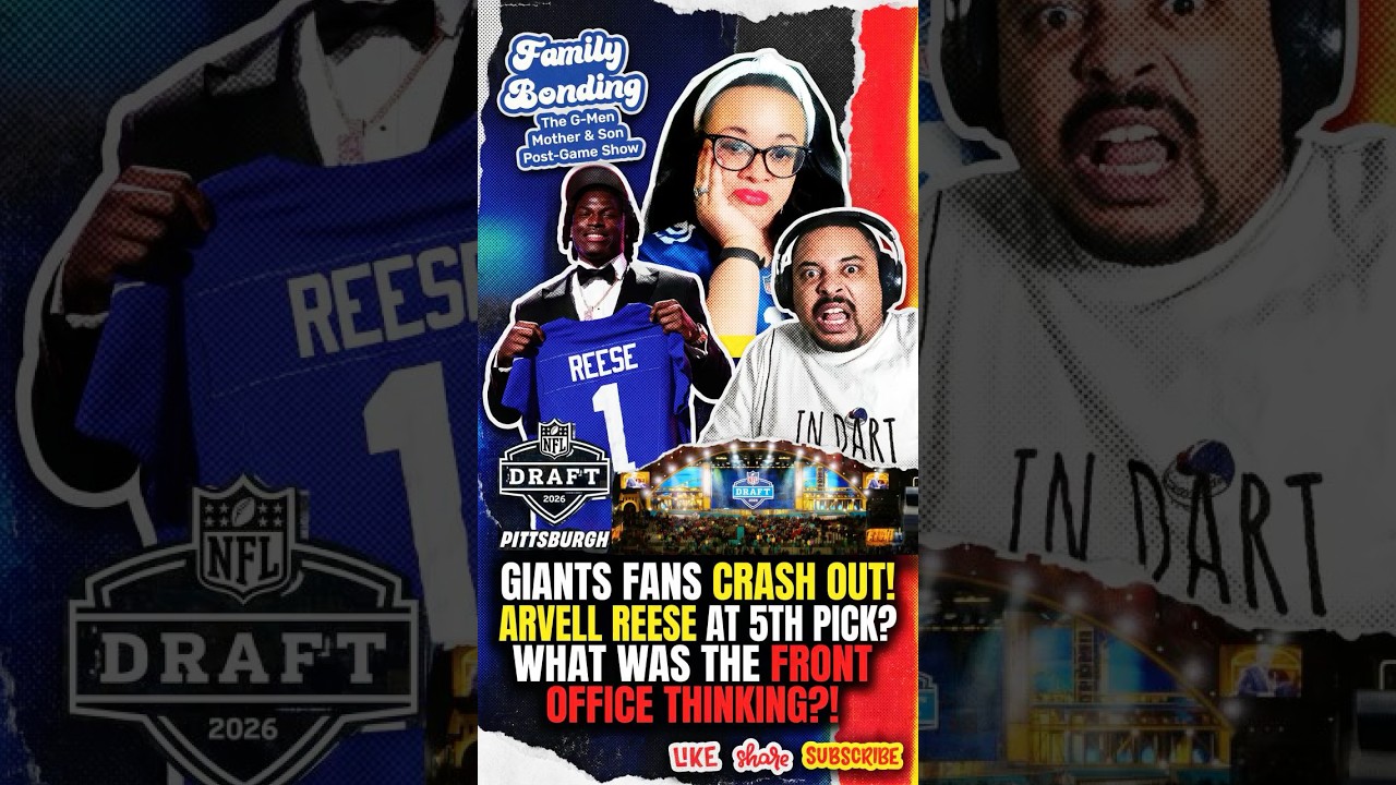 🚨NY Giant FAN’S #NFLDRAFT MELTDOWN! 😱 Arvell Reese Picked @5️⃣ Reaction Explodes |Mother Over It!