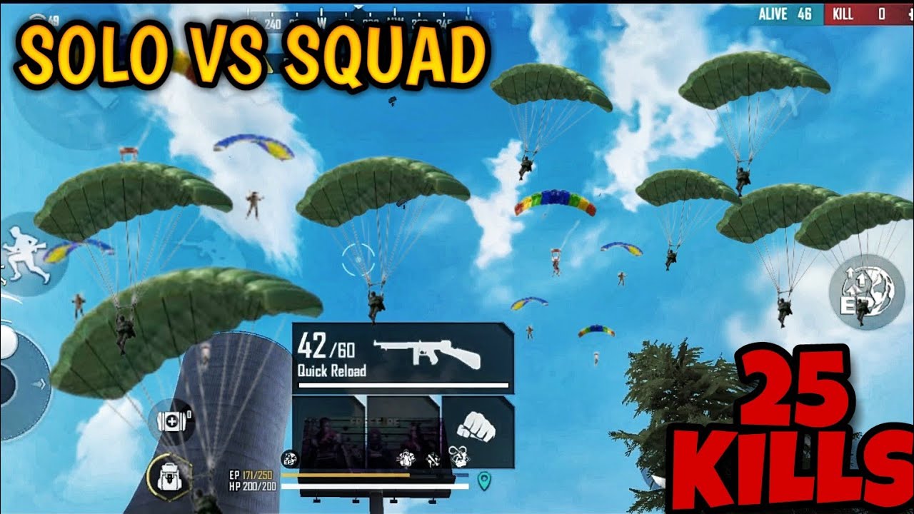 Impossible 🎯 || solo vs squad 25 kill best gameplay - garena free fire ...