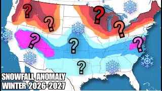 Who Will Get More Snow This Winter (Winter 2026-2027 Snowfall Anomaly Forecast)