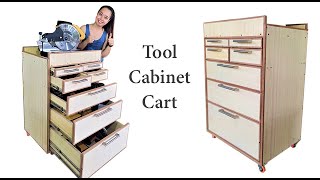 Wooden Cabinet Tool Cart || DIY || DA SANTOS
