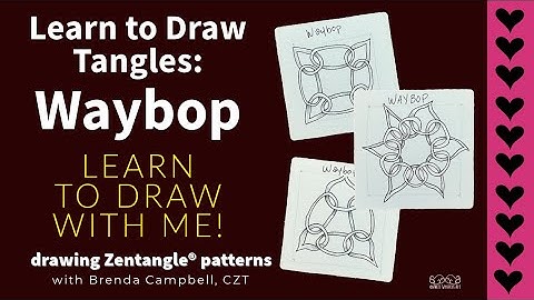 Drawing Waybop: a Zentangle® Pattern | Angel Whispers Art