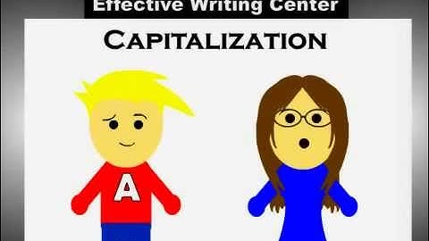 Capitalization Rules for English: Basic Guide to Capital Letters