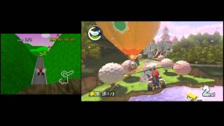 Mario Kart 8 VS Mario Kart 64: Royal Raceway