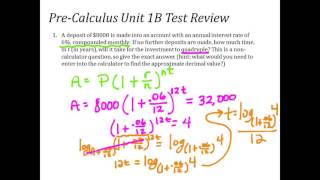 Unit 1B Test Review #1 3
