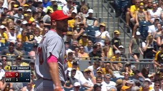 STL@PIT: Lyons pitches into 6th, strikes out five