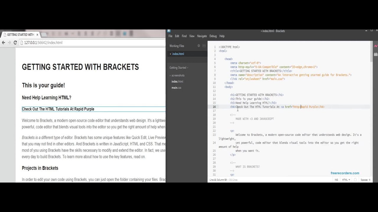 Live Preview in Adobe Brackets - YouTube
