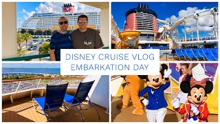 DISNEY CRUISE VLOG DAY 1 - EMBARKATION DAY - BOARDING THE DISNEY DREAM