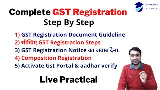 GST Registration | Complete GST Registration Steps | GST Registration in Hindi .