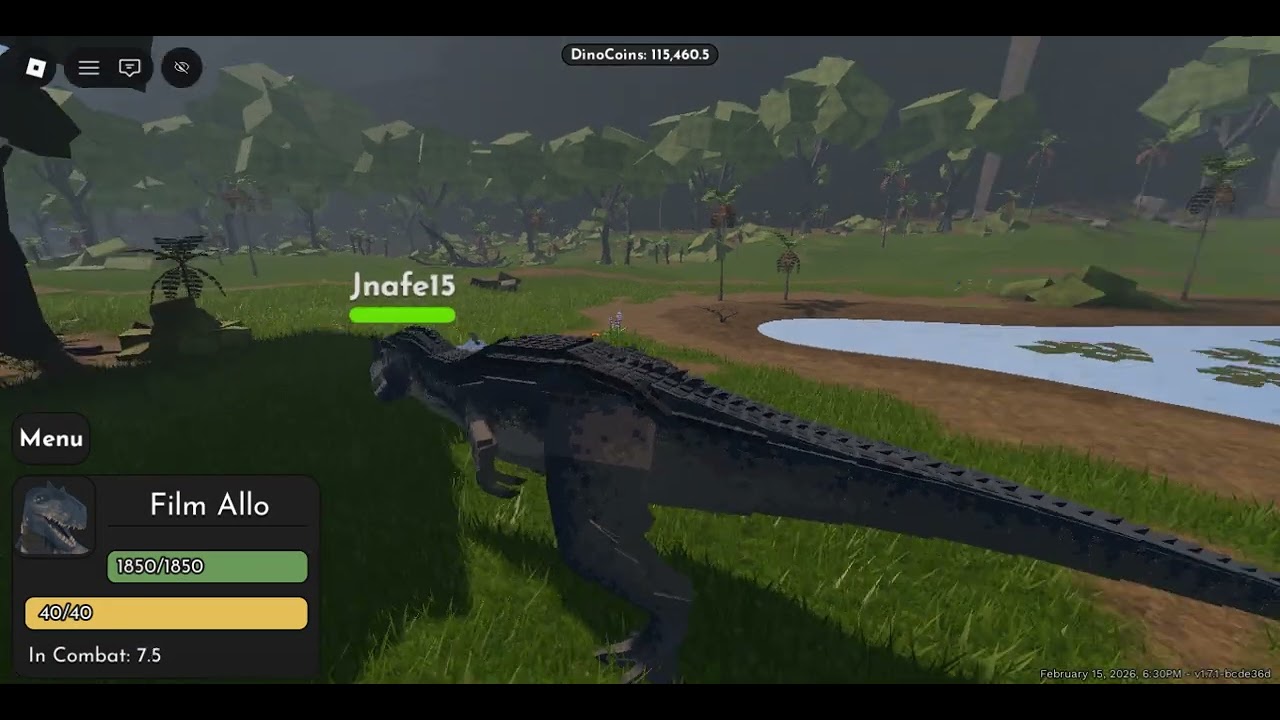 New Allosaurus game play Jurassic blocky