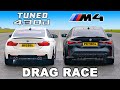BMW Tuned 430d vs BMW M4: DRAG RACE