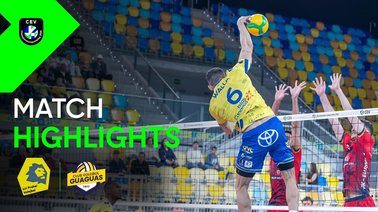 Highlights | VK Lvi Praha vs. Guaguas LAS PALMAS | CEV Champions League Volley 2026