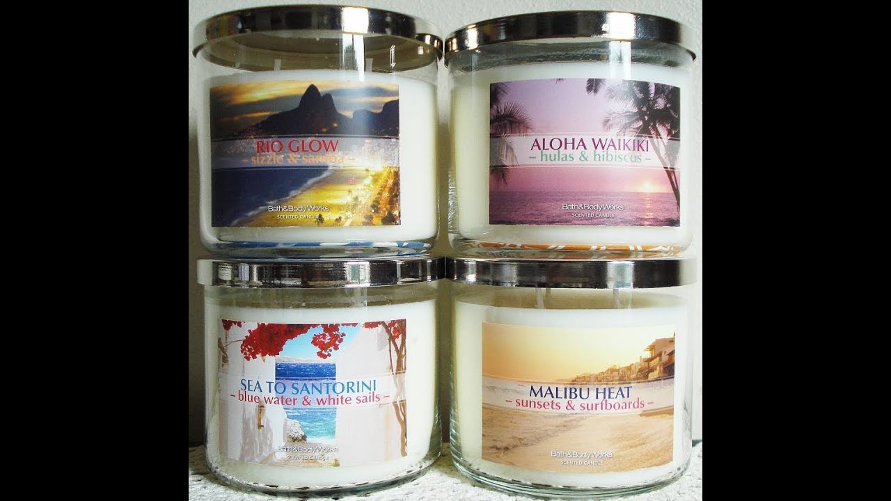 bath and body works haul review 2013 destinations collection test bath and body works malibu sunset