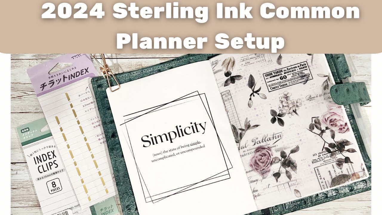 Sterling Ink Common Planner | 2024 Planner Setup & Flip Through
