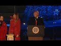 President Trump and the First Lady Take Part in Lighting the National Christmas Tree