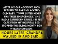 My Mother Refused My Newborn During My Car Accident - Grandpa's One Call Changed Everything