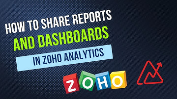 How To Share Reports And Dashboards In Zoho Analytics