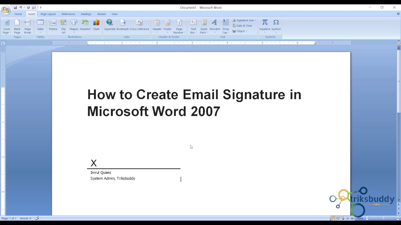 how-to-create-digital-email-signature-in-microsoft-word-youtube