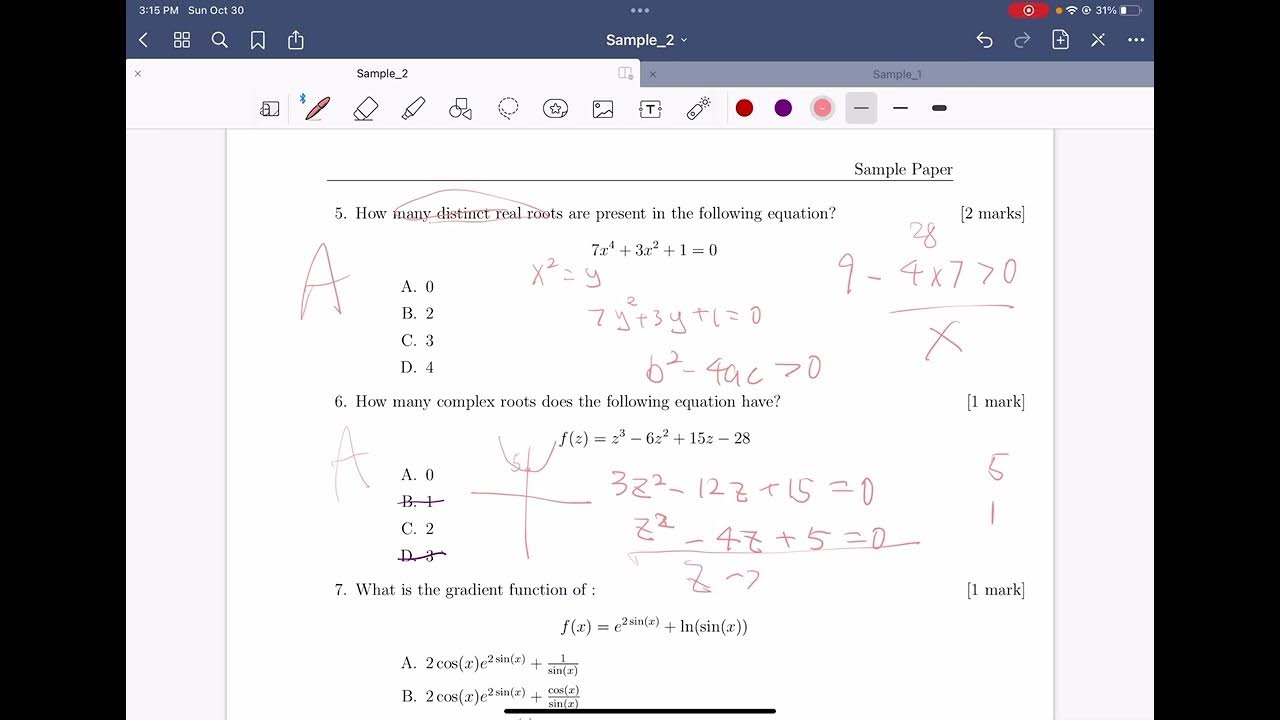 Imperial college london engineering test sample paper1 work through