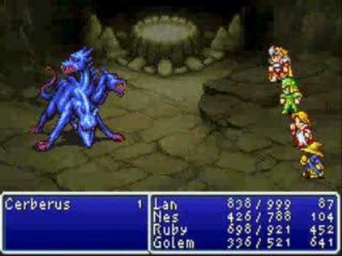 final fantasy I (DOS) Optional Boss #1: cerberus