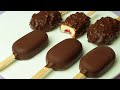 [Eng Sub] 집에서 건강하게 즐기는 연유 바닐라 아이스크림 바 만들기/ How to make condensed milk ice cream bar / Home Made