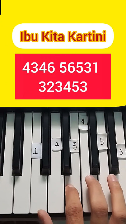 Ibu Kita Kartini (Piano Tutorial) #tiktok #shorts #fyp #music #viral
