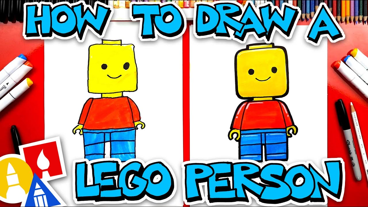 How To Draw Lego Person - YouTube