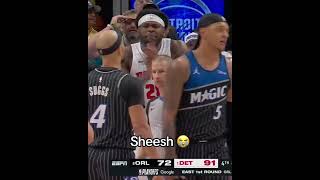 Paolo Banchero and Isaiah Stewart exchanged words after this play 😳